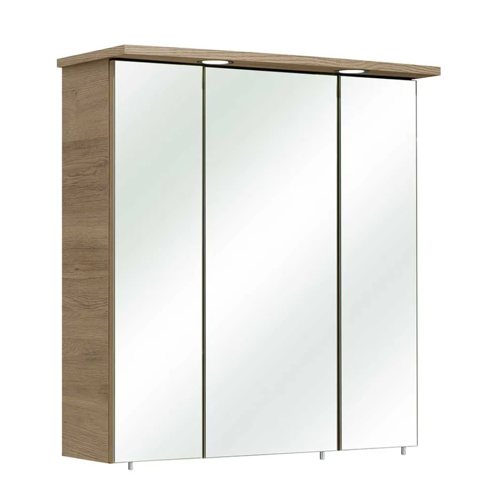 Wohnen Waschplatz Möbelset in Holzoptik - Lemi (zweiteilig)