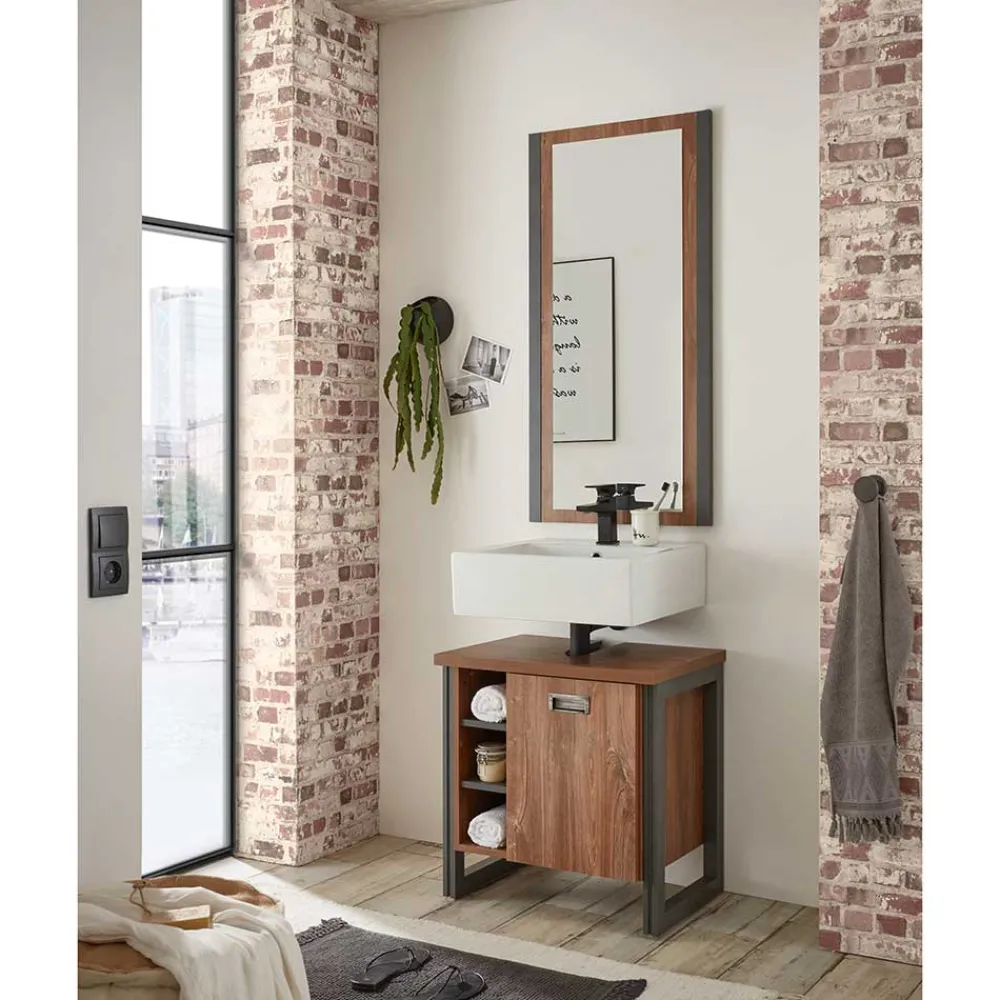 Wohnen Waschplatz mit Spiegel fürs Bad - Forawas (zweiteilig)