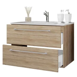 Wohnen Waschtisch & Spiegel fürs Bad - Caleena (zweiteilig)