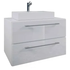 Wohnen Badschränke|Waschtisch*Waschtisch in Weiß - hängend - Ipsum