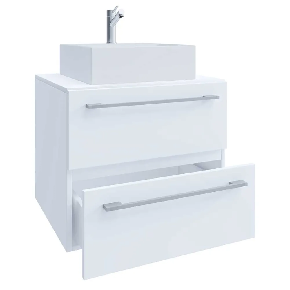 Wohnen Badschränke|Waschtisch*Waschtisch in Weiß - hängend - Ipsum