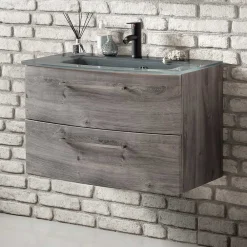 Wohnen Waschtisch|Waschbeckenunterschränke*Waschtisch Kommode für Wandmontage - Svegaria