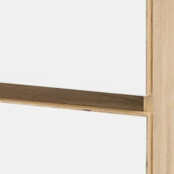 Wohnen Waschtisch|Waschbeckenunterschränke*Waschtisch Konsole in Weiß & Wildeiche - Vrendina