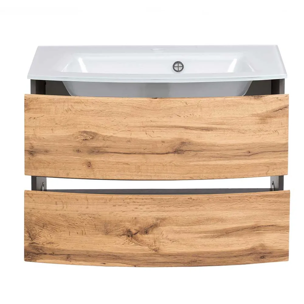 Wohnen Waschtisch|Waschbeckenunterschränke*Waschtisch Konsole mit eingelassenem Becken - Vandija