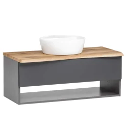 Wohnen Badschränke|Waschtisch*Waschtisch mit Aufsatzbecken für die Wand - Breznia