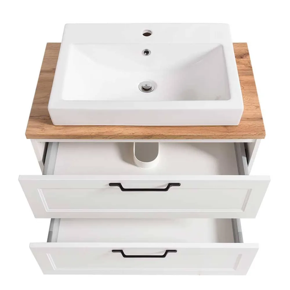 Wohnen Badschränke|Waschtisch*Waschtisch mit Becken in Weiß - Gyatso