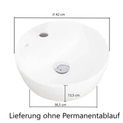 Wohnen Waschtisch mit einem Aufsatz-Waschbecken - Leitha