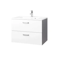 Wohnen Waschtisch Tiamos in Weiß Hochglanz