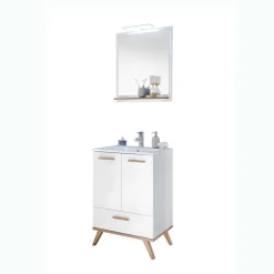 Wohnen Waschtisch und Spiegel Set - Timur (zweiteilig)