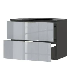 Wohnen Waschtisch-Konsole in Silbergrau - Fiela