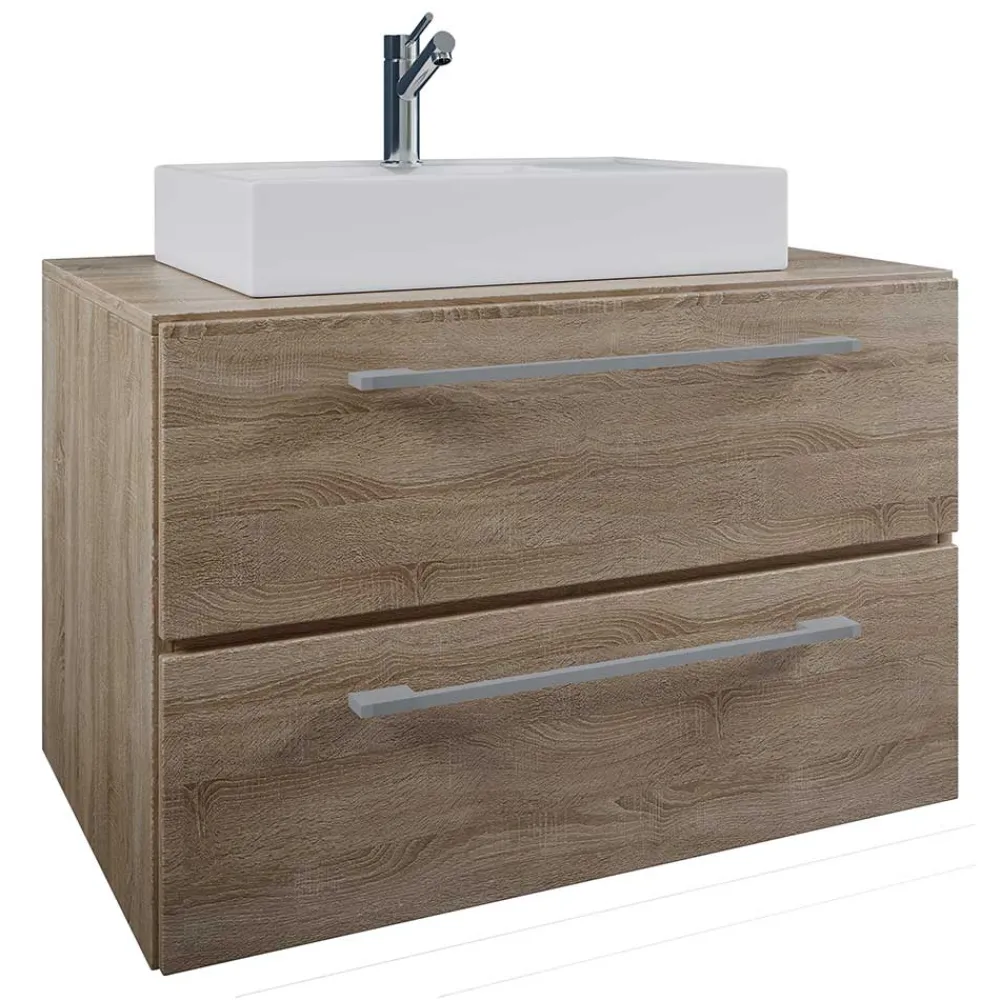 Wohnen Waschtischkonsole in Sonoma-Eiche NB - Caleena