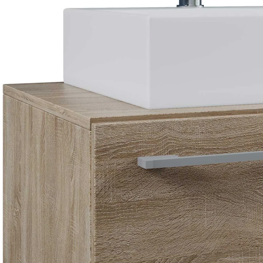 Wohnen Waschtischkonsole in Sonoma-Eiche NB - Caleena