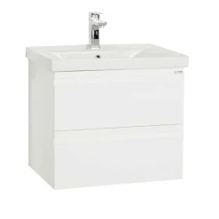 Wohnen Waschtisch|Waschbeckenunterschränke*Waschtischkonsole in Weiß - Departo I