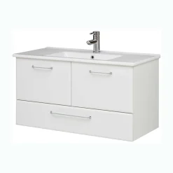 Wohnen Waschtisch-Konsole mit Keramikbecken - Estateas