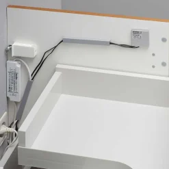 Wohnen Schränke|Skandinavische Möbel*Waschtischkonsole mit LED Licht - Zenata