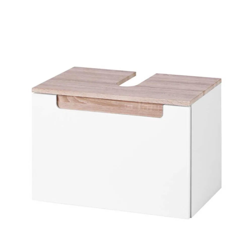 Wohnen Waschtisch|Waschbeckenunterschränke*Waschtischunterschrank Tymos in Weiß Hochglanz