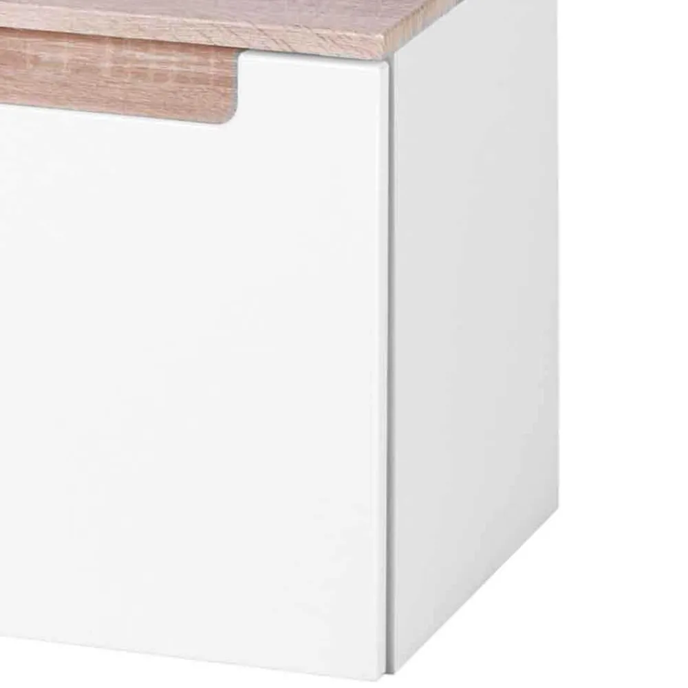 Wohnen Waschtisch|Waschbeckenunterschränke*Waschtischunterschrank Tymos in Weiß Hochglanz