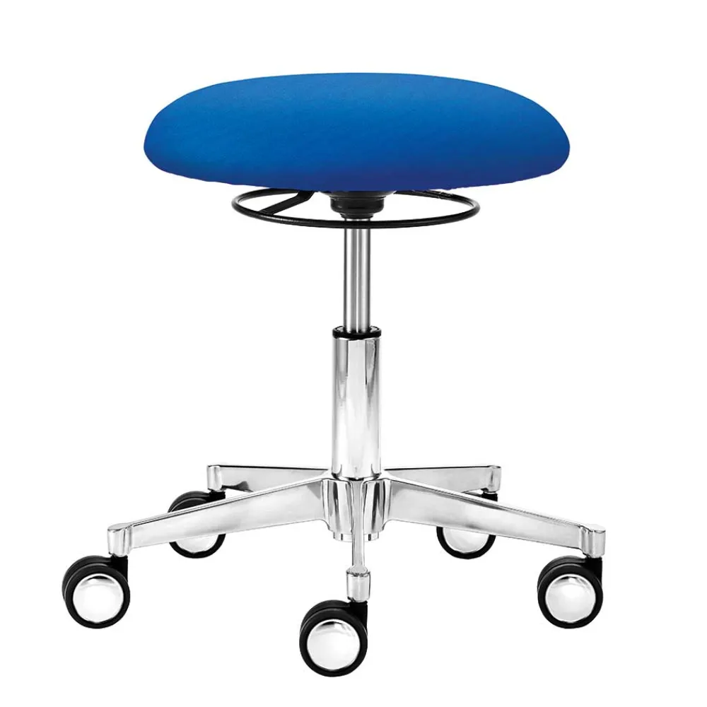 Wohnen Webstoff Arbeitsdrehhocker in Blau - Lindos