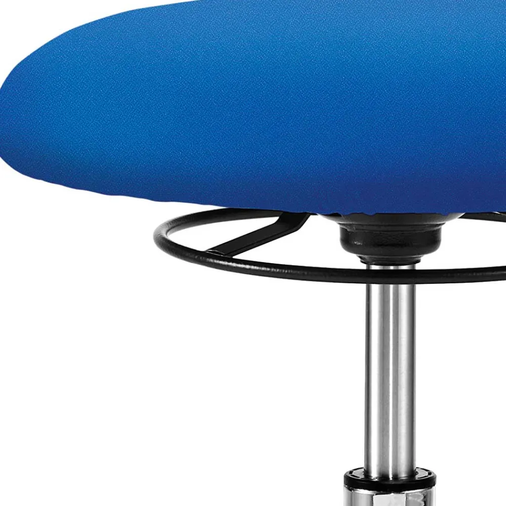 Wohnen Webstoff Arbeitsdrehhocker in Blau - Lindos