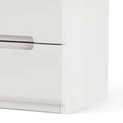 Wohnen Weiß lackierte Nachtkommode Cantabria aus massiver Buche