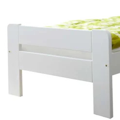 Wohnen Weiß lackiertes Holzbett günstig - Jean