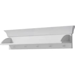 Kinder Wohnen Weiß lackiertes Wandboard aus Kiefernholz - Satumare