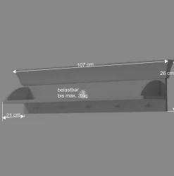 Kinder Wohnen Weiß lackiertes Wandboard aus Kiefernholz - Satumare