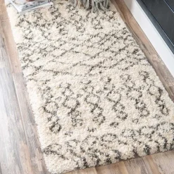 Wohnen Boho Style Möbel|Skandinavische Möbel*Weicher Hochflor Läufer Teppich gemustert - Zyrafete