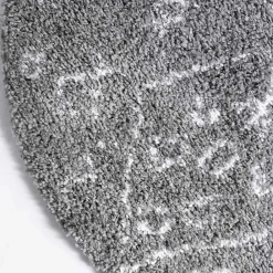 Wohnen Weicher Hochflor Teppich in Grau und Creme - Vuturava