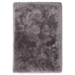 Wohnen Weicher Teppich in Silbergrau - Berto