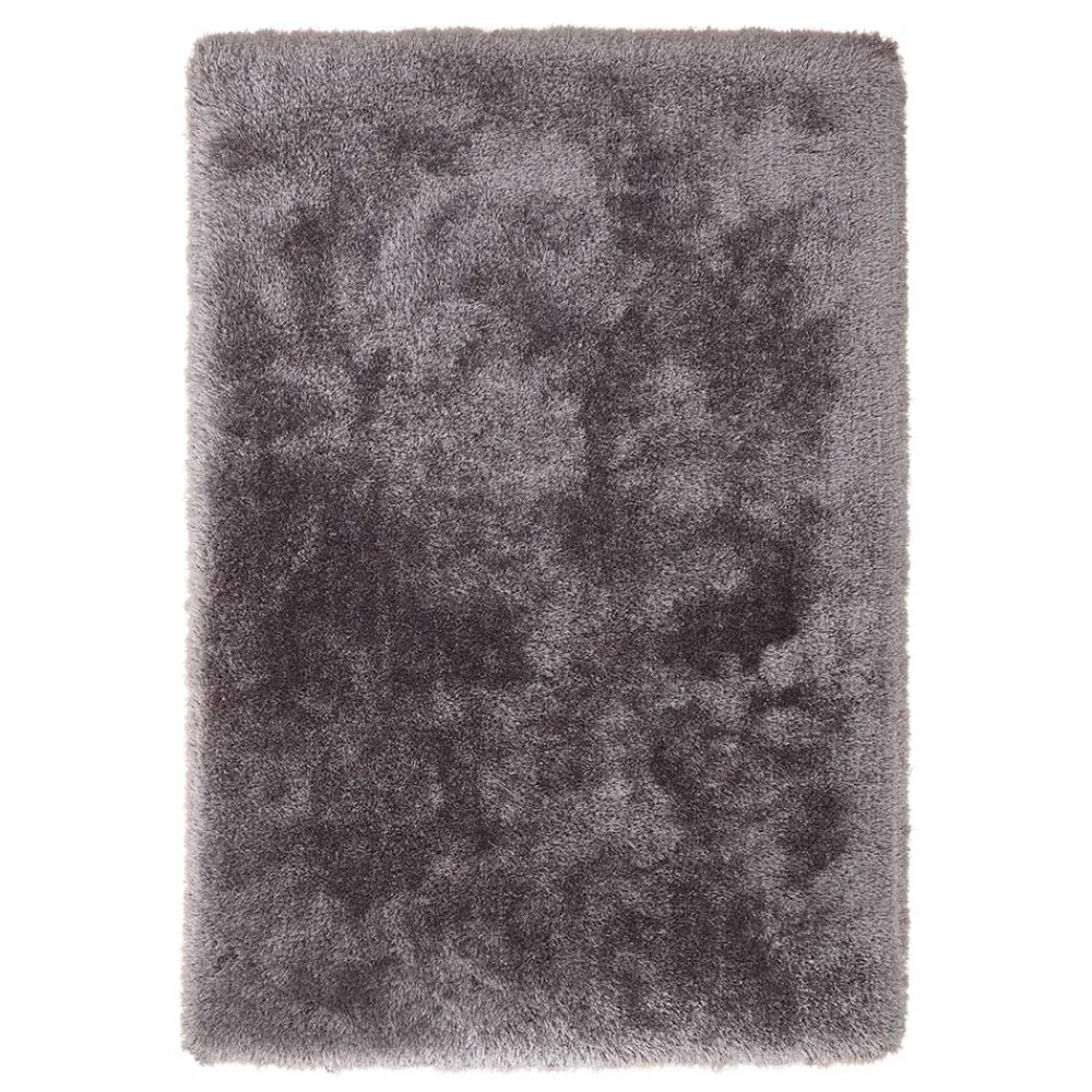 Wohnen Weicher Teppich in Silbergrau - Berto