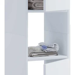 Wohnen Weiße Badmöbel Kombination Set - Sua (vierteilig)