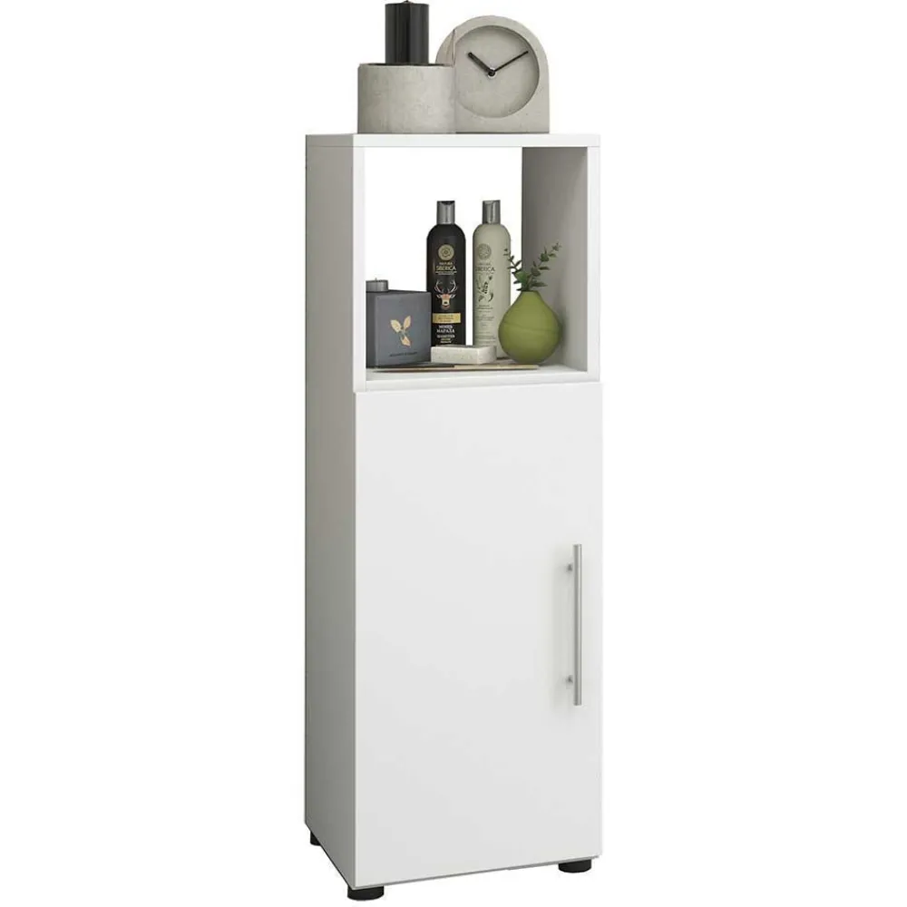 Wohnen Weiße Badmöbel Kombination Set - Sua (vierteilig)