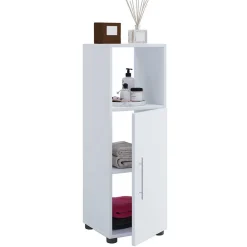 Wohnen Weiße Badmöbel Kombination Set - Sua (vierteilig)