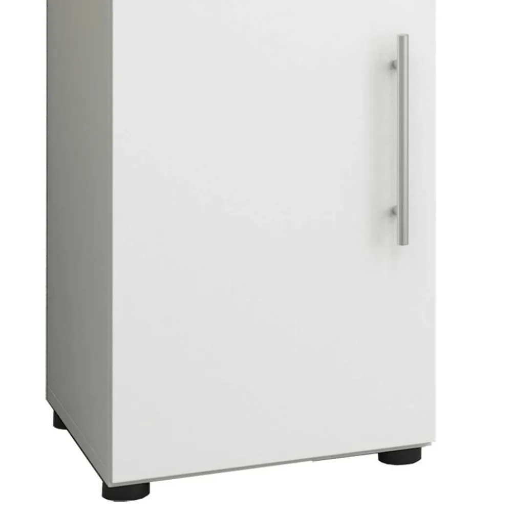 Wohnen Weiße Badmöbel Kombination Set - Sua (vierteilig)