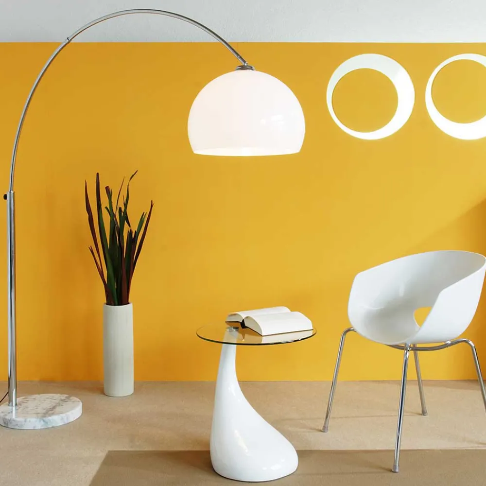 Wohnen Lampen & Leuchten*Weiße Bogenlampe höhenverstellbar - Marisa