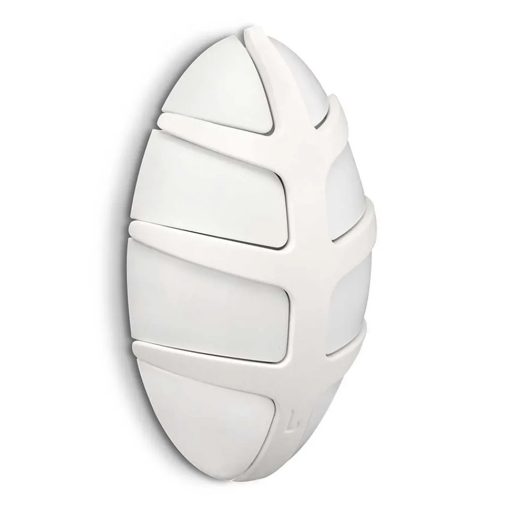 Wohnen Garderoben|Garderoben*Weiße Design Klapphaken in Oval - Egetaria (6er Set)