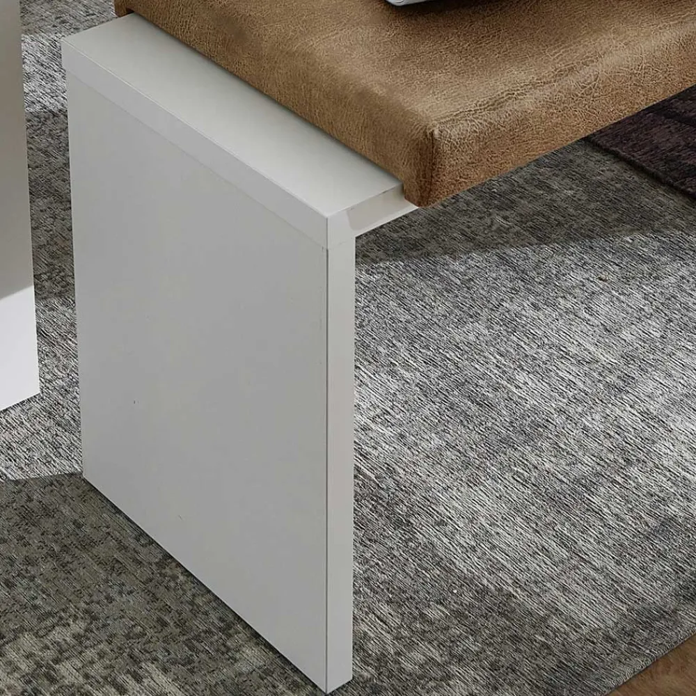 Wohnen Küchenbänke|Esszimmerbänke*Weiße Esstisch Bank mit Sitzkissen - Connassa