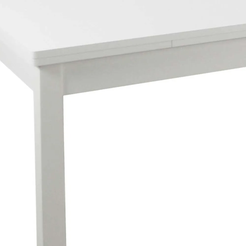 Wohnen Küchen-Essgruppen|Essgruppen*Weiße Esszimmergruppe für 4 Personen - Calasso (fünfteilig)