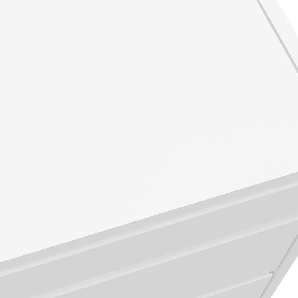 Wohnen Weiße Hochkommode mit Spiegel aufklappbar - Ricks