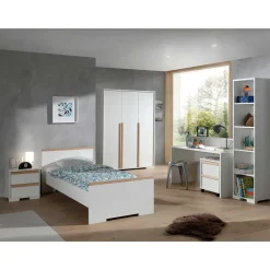 Wohnen Jugendzimmer Komplett*Weiße Jugendzimmermöbel im Set - Eldrus (sechsteilig)