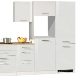 Wohnen Weiße Küche ohne Geräte - Cuneo III (achtteilig)