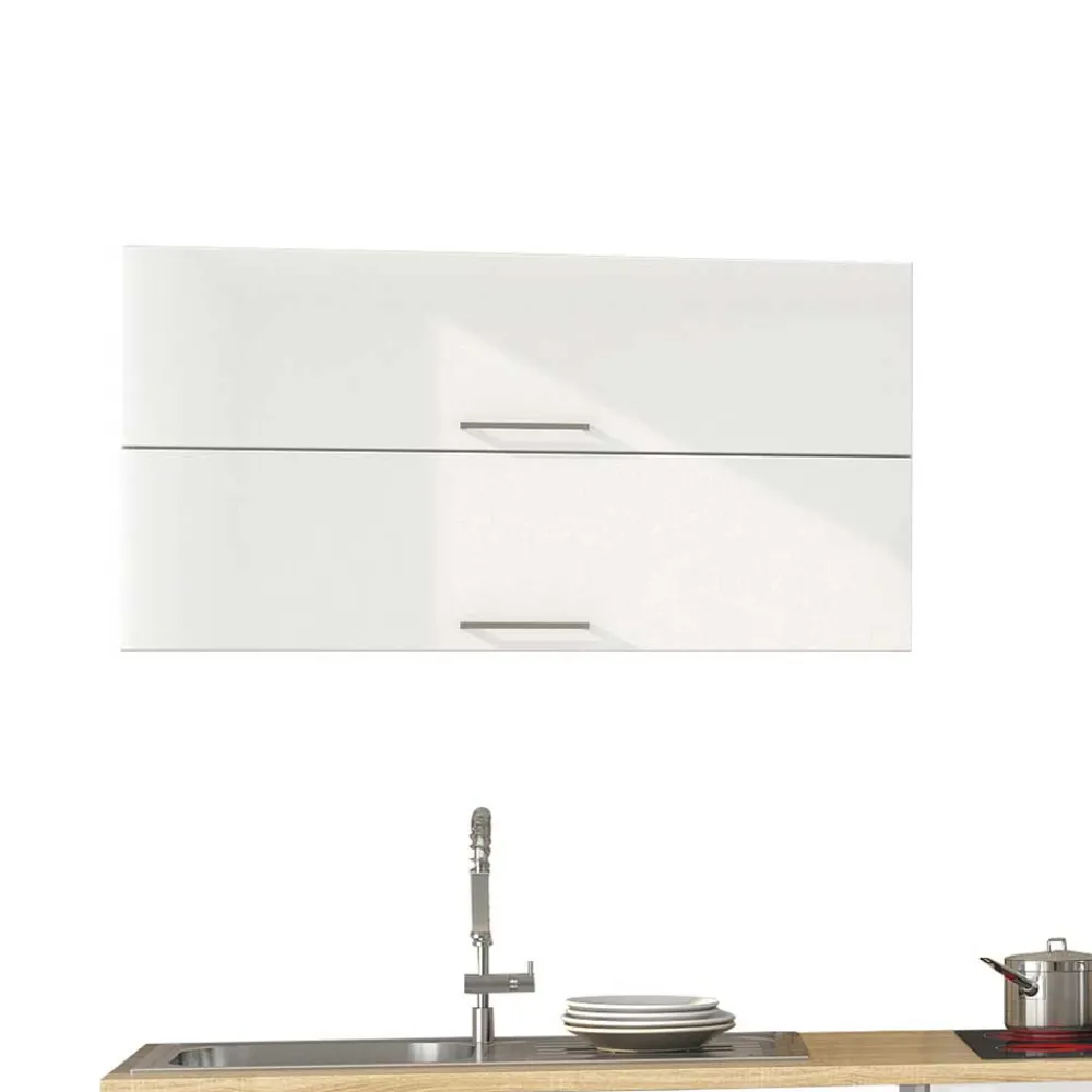 Wohnen Weiße Küche ohne Geräte - Cuneo III (achtteilig)