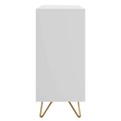 Wohnen Küchenschränke|Flurkommoden*Weiße Kommode mit niedrigen Haarnadel Beinen - Vair