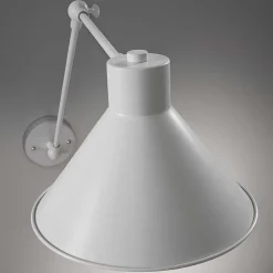 Wohnen Weiße Metallleuchte für die Wandmontage - Continento