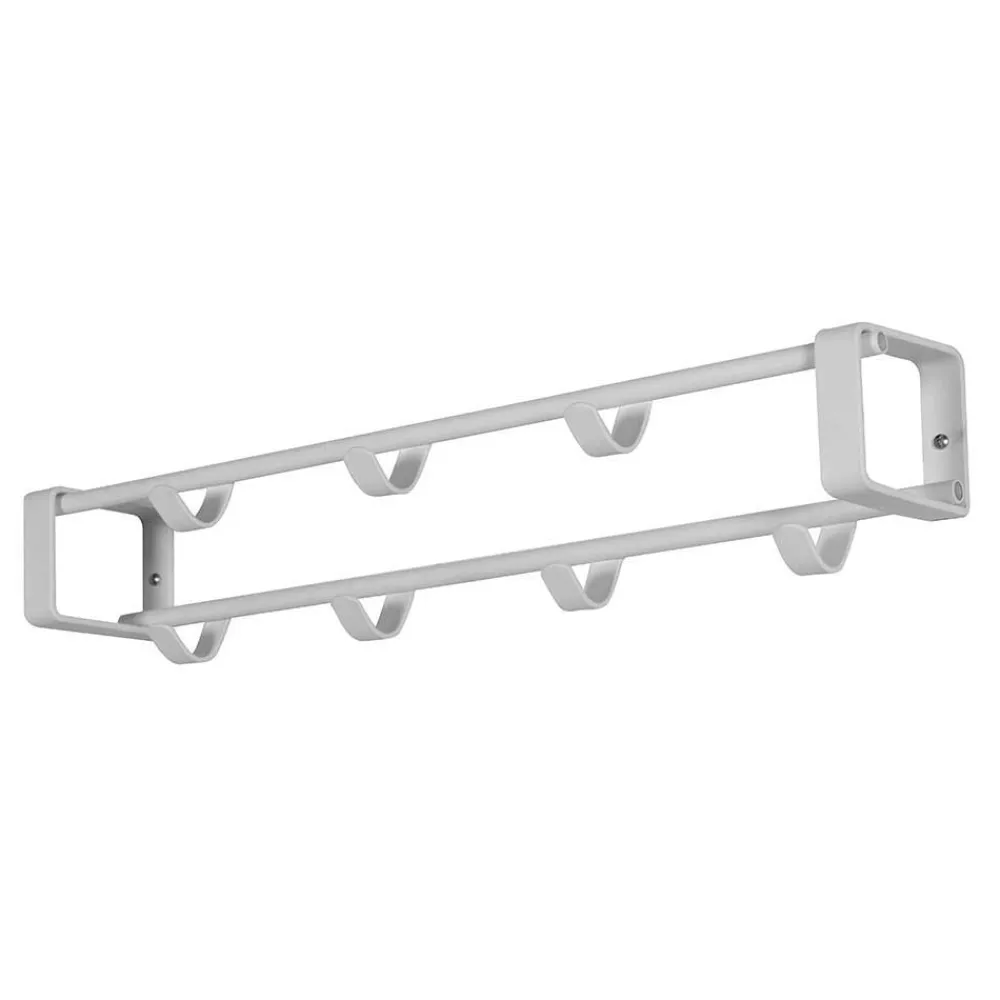 Wohnen Garderoben|Garderoben*Weiße Stahl-Wandgarderobe mit 60cm Breite - Torosma