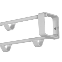 Wohnen Garderoben|Garderoben*Weiße Stahl-Wandgarderobe mit 60cm Breite - Torosma