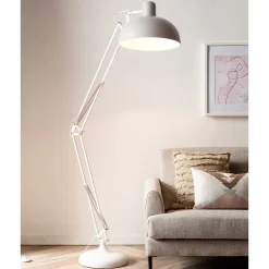 Wohnen Weiße Stehlampe im modernen Retrostil - Pulse