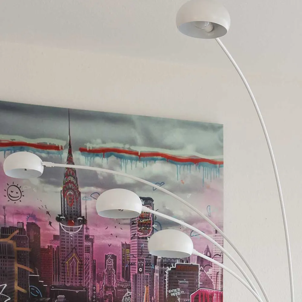 Wohnen Lampen & Leuchten*Weiße Stehleuchte 5-flammig - Macaren
