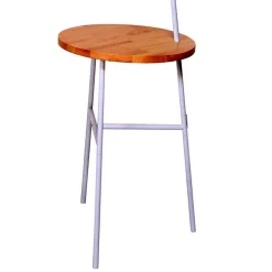 Wohnen Weiße Stoff Stehlampe mit Ablagetisch - Passenna